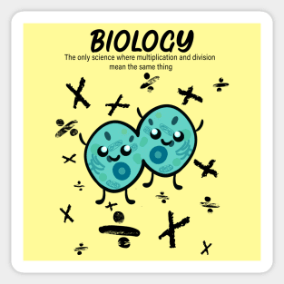 Biology's kawaii Mitosis Sticker